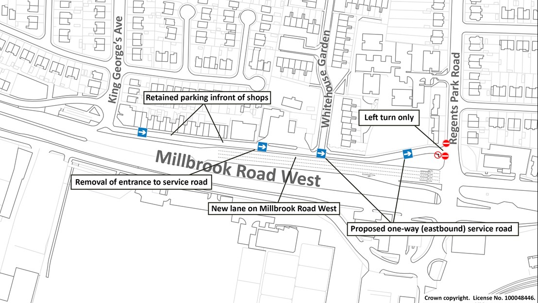 Millbrook Road West completed scheme