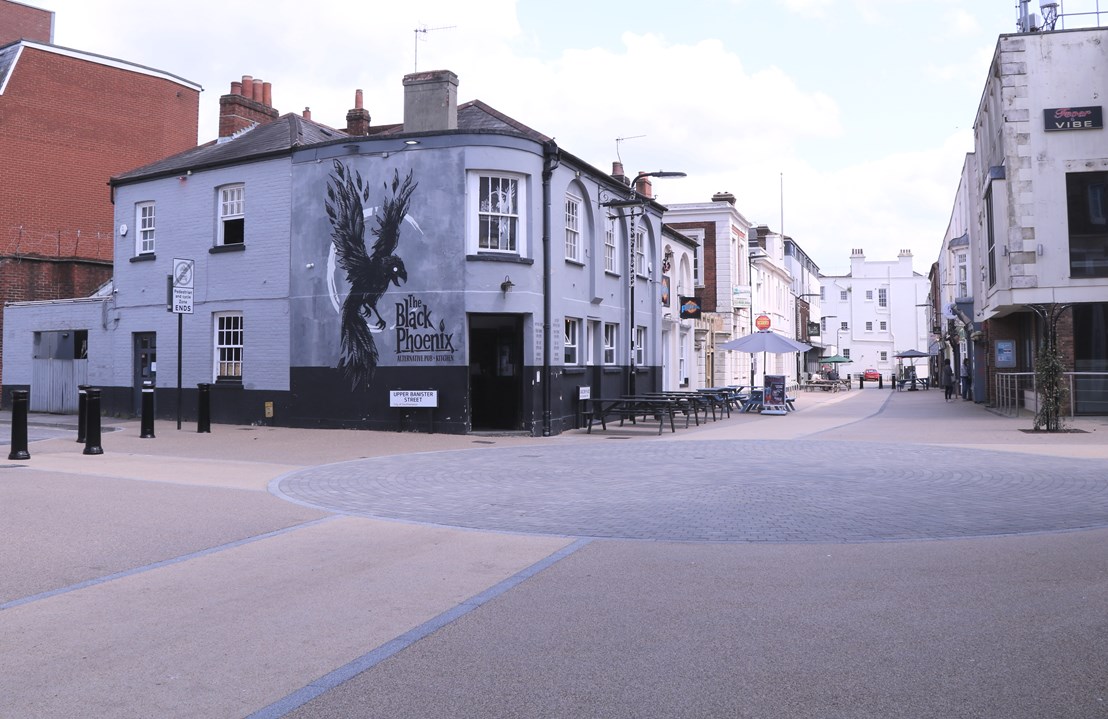 Open area at junction of Bannister St and Carlton Place