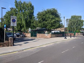 Example continuous crossing at the junction of Fort Road and Porchester Road