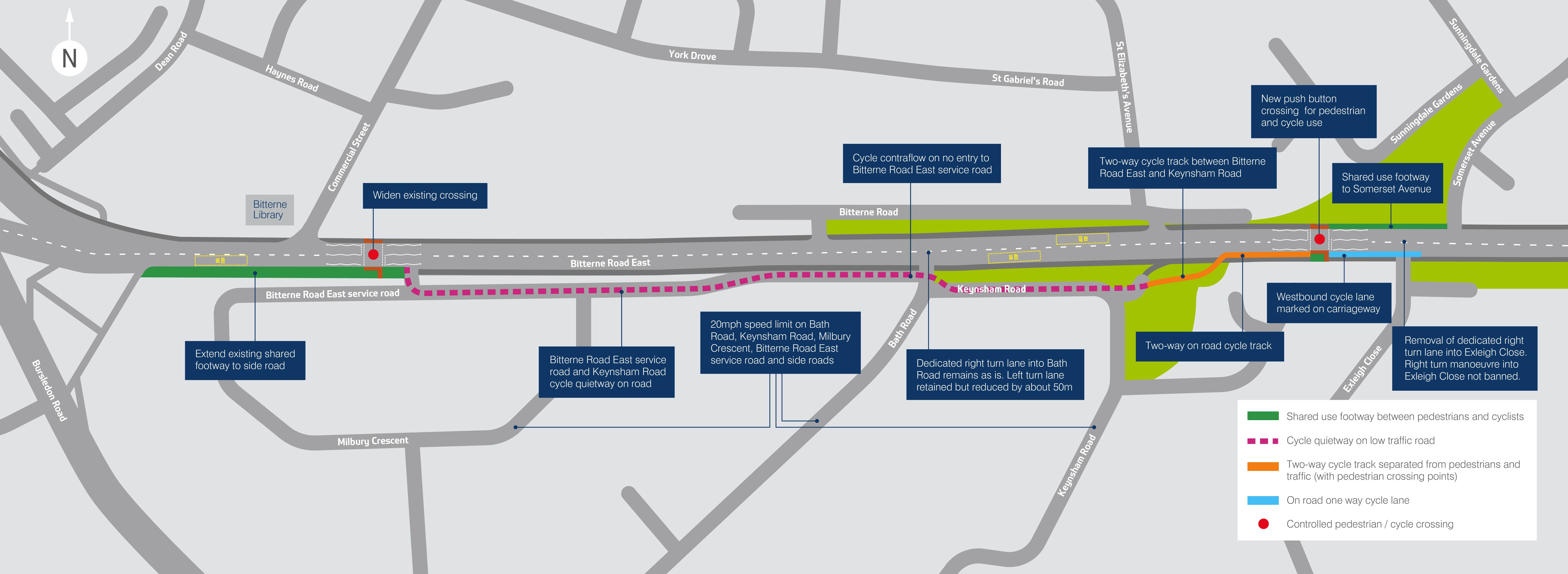 A map of the proposed design.