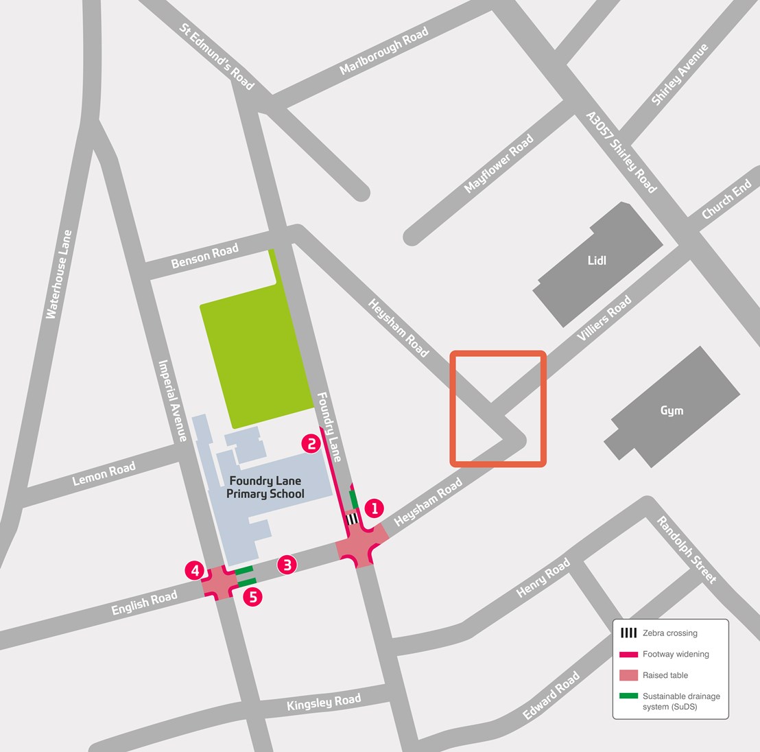 A map showing the locations of the proposals referenced in the web content above.