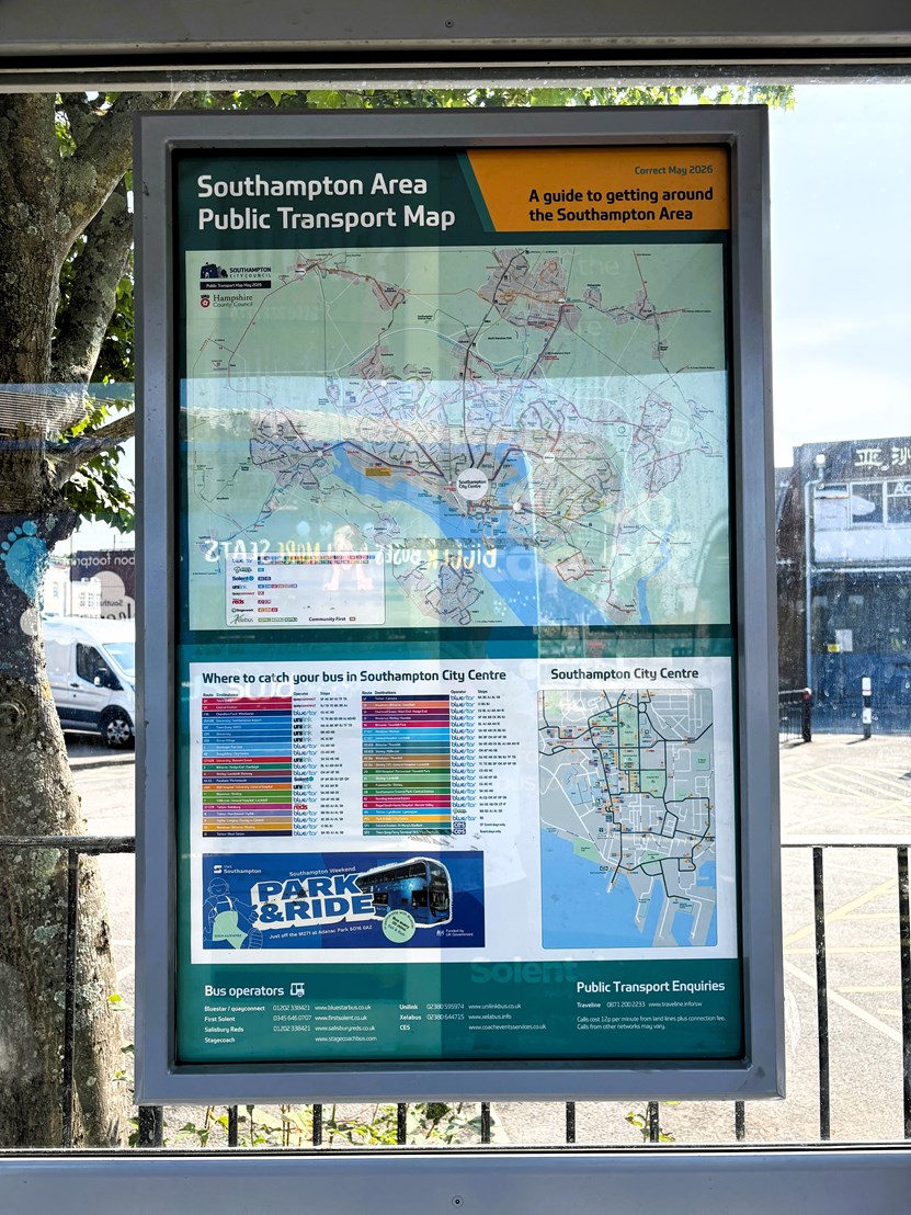 Bus Network Information Poster